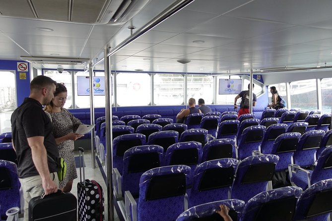 Cat Cocos: Mahe to La Digue Island Fast Ferry - Upper deck, lower deck, and Business Class