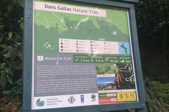 Explore 'Dans Gallas Trail' - The summit view over Victoria and Beau Vallon