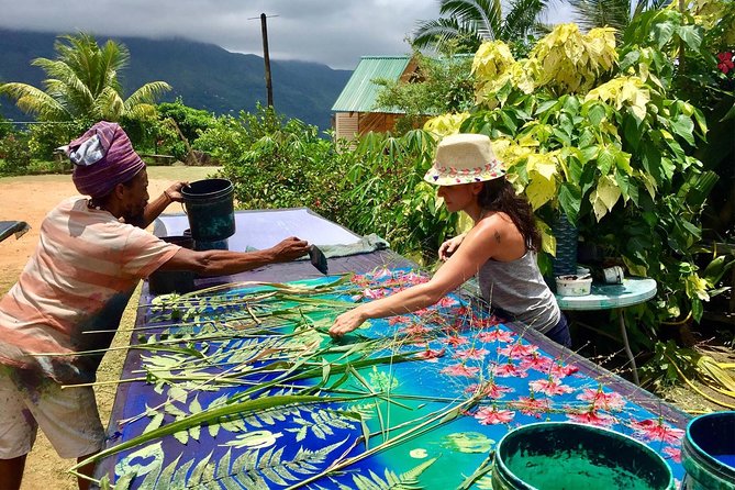 Learn the Traditional Seychelles Art of Sun Printing with Local Textile Designer - Sun, plants, and the patience of handmade art