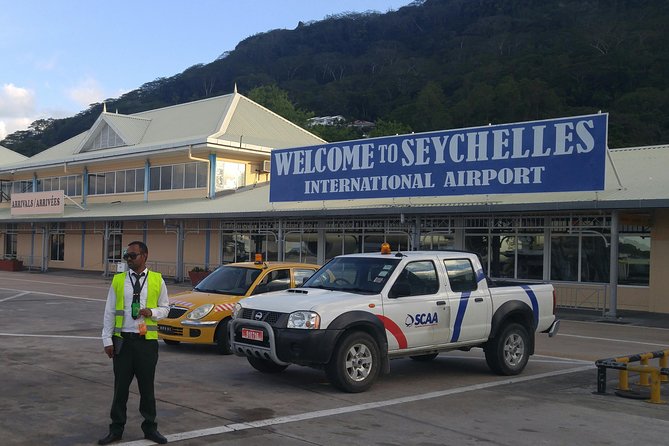 Private ARRIVAL Transfer from Seychelles Airport to any Hotels in Mahe - The Airport Meeting Point at Vision Voyages DMC
